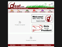 Tablet Screenshot of deaf.com